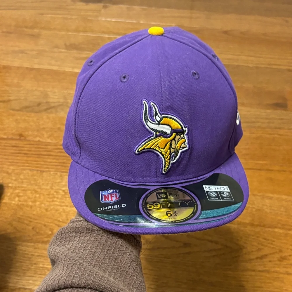 Men's Minnesota Vikings New Era Purple Omaha 59FIFTY Fitted Hat 53.9cm